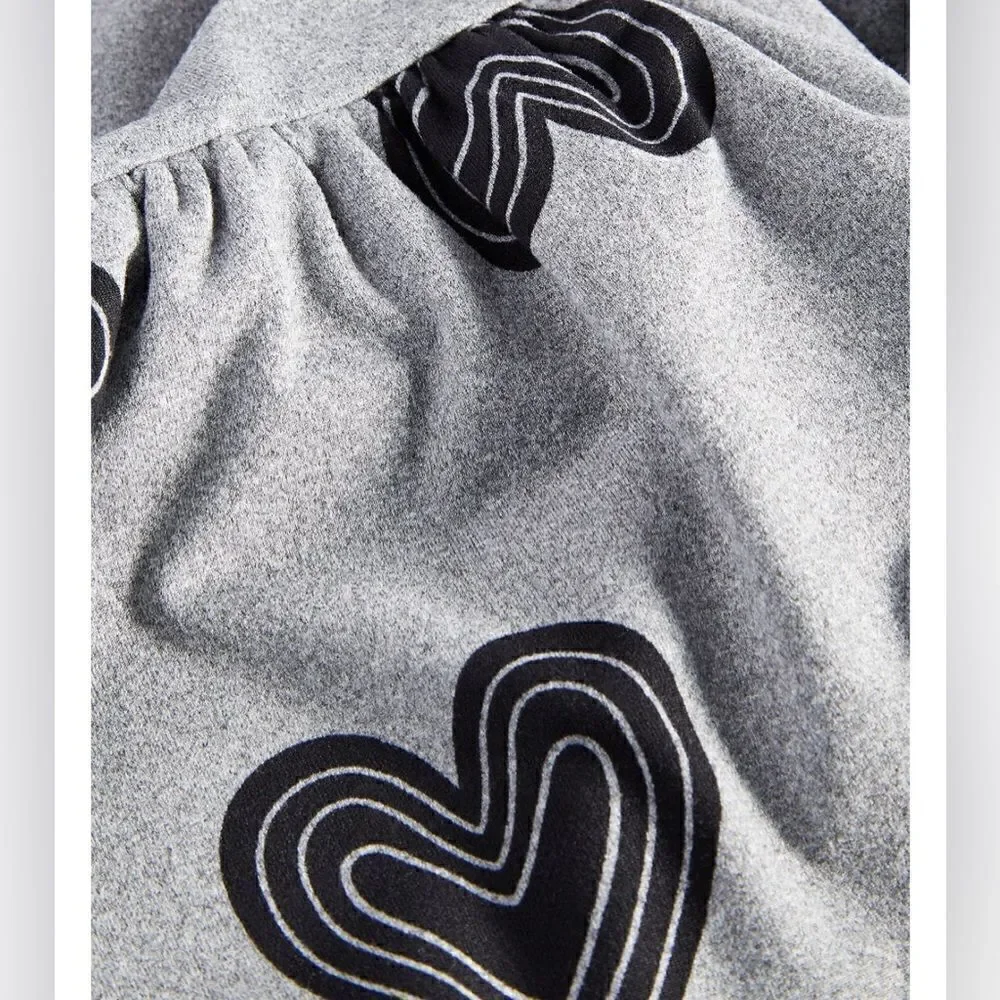 Toddler & Little Girls Heart-Printed Tiered Dress,